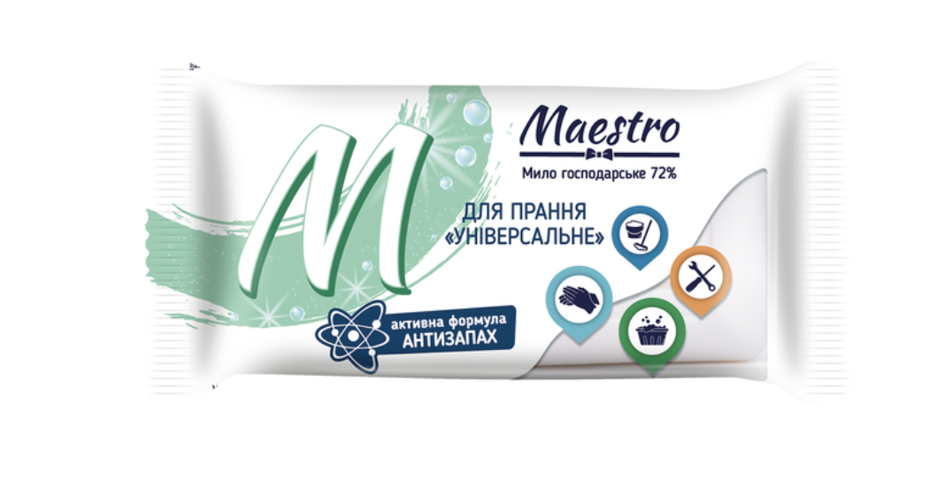 Мило господарське тверде Maestro Універсальне72 % 125г